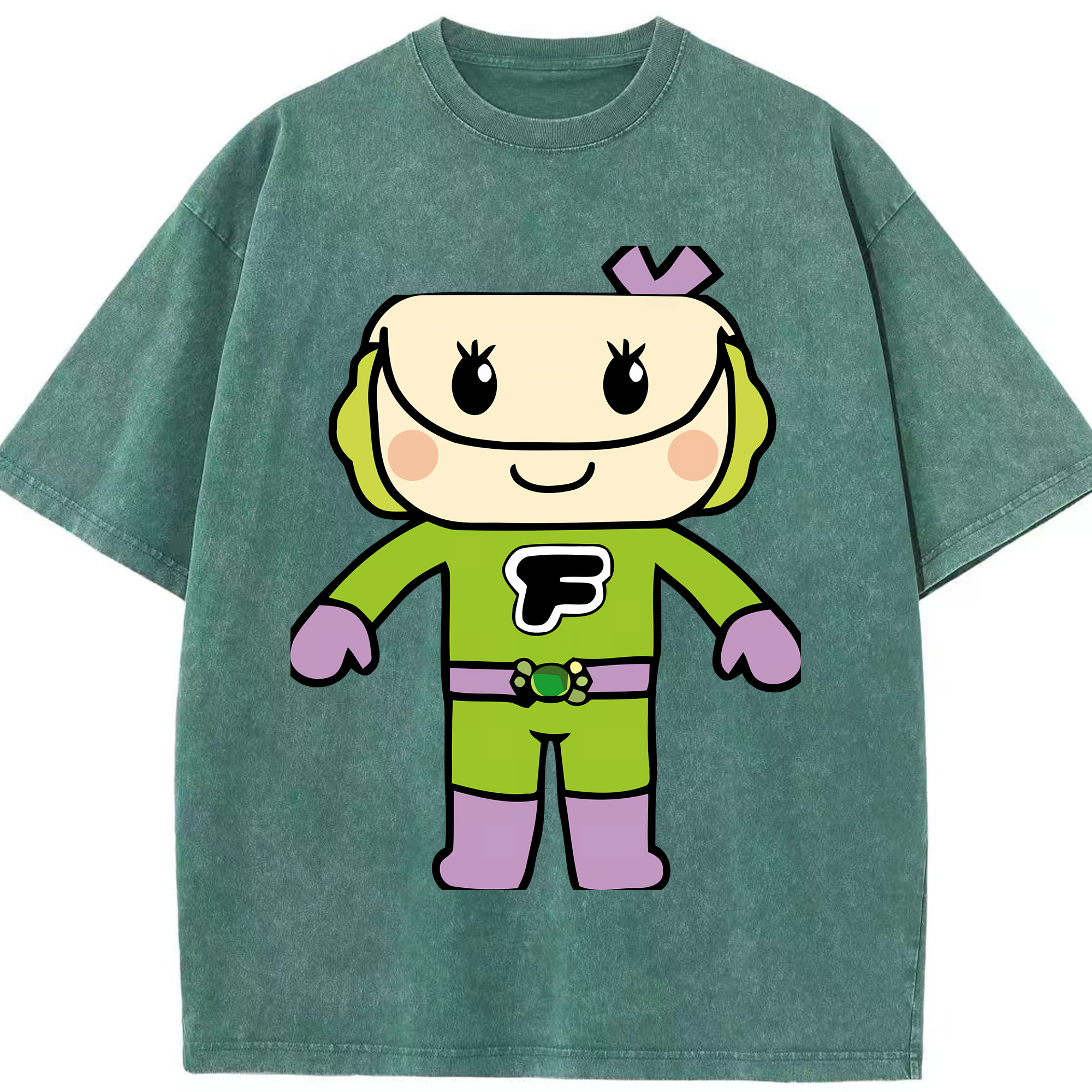 （画像用） アンパンマン Anpanman 綿100% ヴィンテージ風 半袖Tシャツ（フロントプリント）